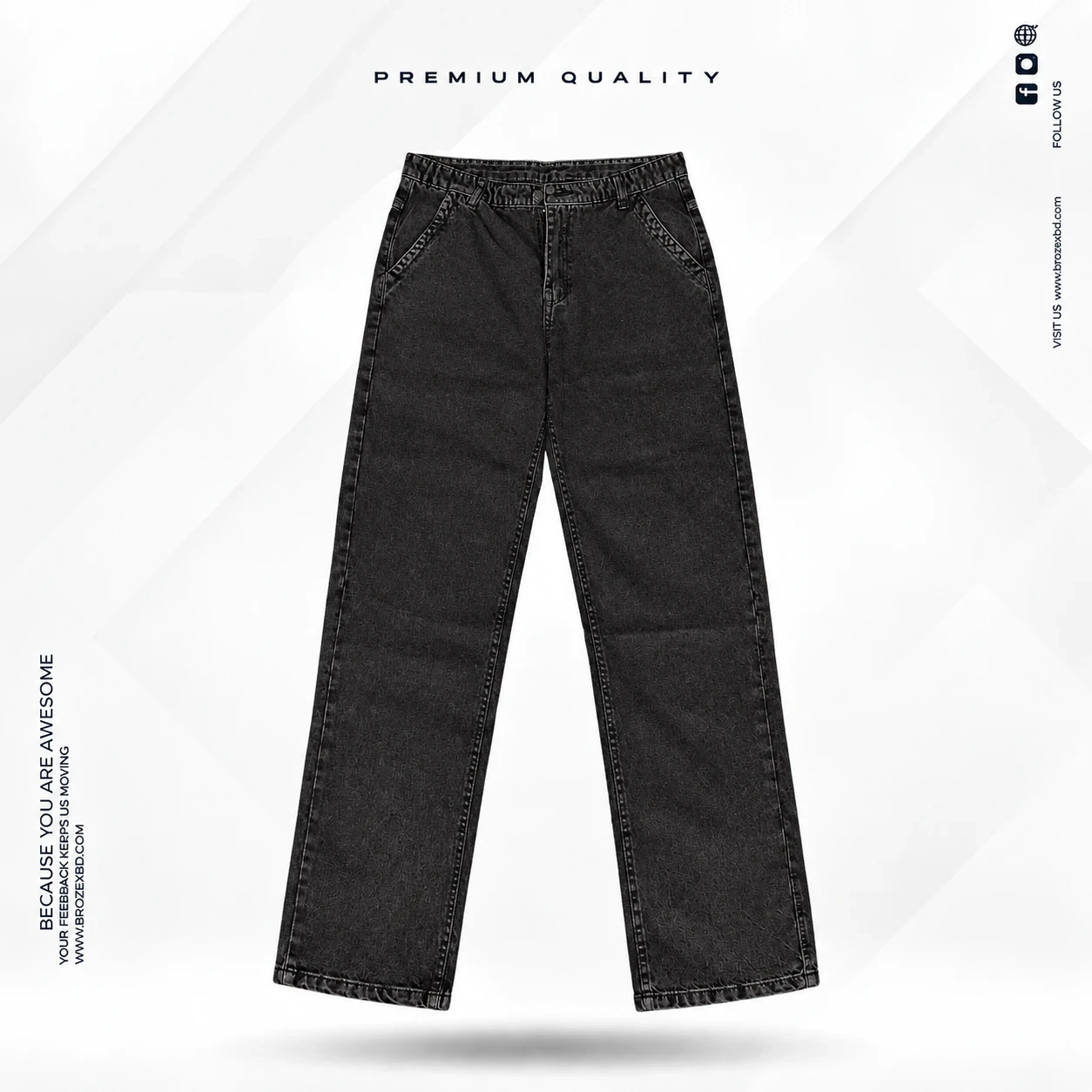 Black Baggy Fit Jeans – Black